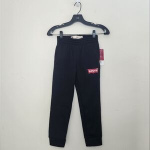 Boys Levi's Black Joggers Sz Small NWT